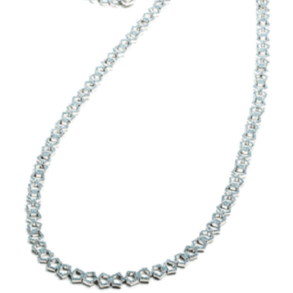 Eddie Borgo Pave Swarovski Lattice Link Necklace